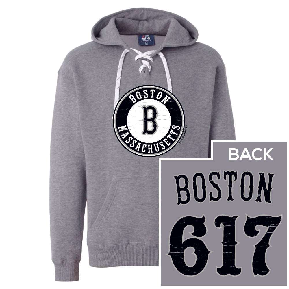 Boston 617 Hockey Lace Hoodie – My City Gear