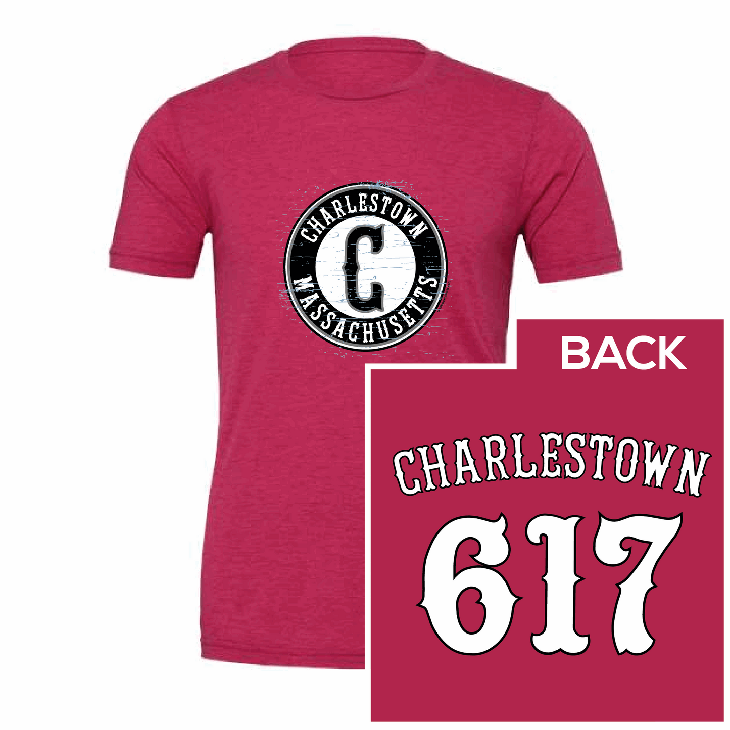 Charlestown 617 Tee My City Gear
